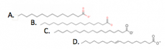 Identify palmitate from the following chemical representations