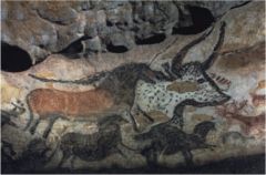 2. Great Hall of the Bulls- Lascaux, France / Paleolithic Europe, 15,000–13,000 B.C.E.
 
Content
 
Style