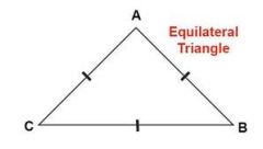 Triangle where all 3 sides are congruent (all 3 angles are also acute, and congruent)