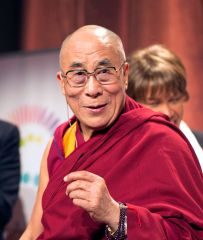 His holiness the Dalai Lama showscompassion to everyone, a value of Buddhism. He gives and helps others which isalso important to Buddhism. But also shows he does not have a lot of desire forhimself.