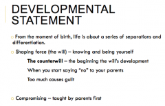 -From the moment of birth, life is about a series of separation s and differentiation
