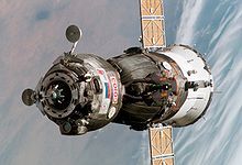a manned spacecraft of the former Soviet Union [n -es]