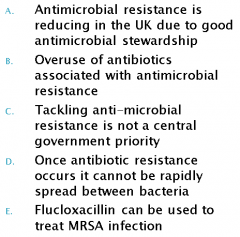 Which of the following statements relating to anti-microbial resistance is true?