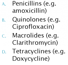 Which of the following antibiotics main mechanism of action is to interfere with cell wall synthesis?