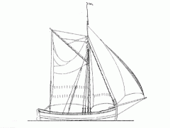 a small vessel (often rigged as a sloop), employed in short distances off the coast