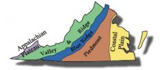 Describe Virginia's Coastal Plain (Tidewater) region