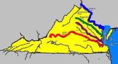 What are the 4 rivers in Virginia?