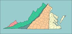 What are Virginia's 5 geographic regions?
