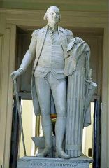 #104 


George Washington


Jean-Antoine Houdon  


1788 - 1792 C.E.


_____________________


Content: This is a marble sculpture depicting George Washington. 


_________________________________


Style: Neoclassicism


The choice of white ma...