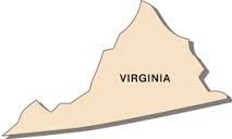 Locate the three (3) American Indian language groups on the map of Virginia