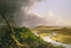 #109 


The Oxbow (View from Mount Holyoke, Northampton, Massachusetts, after a Thunderstorm)


Thomas Cole


1836 C.E.


_____________________


Content: This shows a landscape of the scene described above in the extended title. There is also...