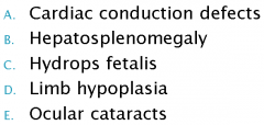 Which of the following is a clinical feature of symptomatic congenital CMV infection?