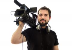 A person who works using one camera in the TV.