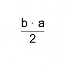 (b.a)/2