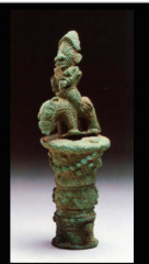 Fly whisk handle, Igbo-Ukwu site, Nigeria, c. 800-1000, bronze