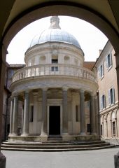 Tempietto/Italy/High Renaissance/1502-10


Tomb was commissioned by Ferdinand and Isabella.


Inspired by classical antiquity (Roman/Greek architecture)

It was a marker of Saint Peter's martyrdom