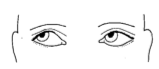 Hvilke muskler er mest ansvarlige for disse øyebevegelsene på henholdsvis venstre og høyre øye?