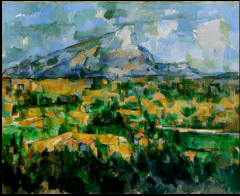 Post-Impressionism

Cezanne was considered the father of modern art by many.

This painting shows a nearly geometric configuration and balance.