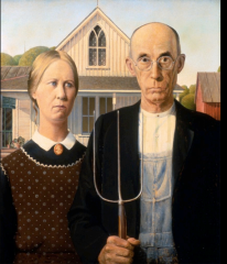 (American) Regionalism

Realist tradition in this work. Provides a wonderful celebration of the simple, hard-working people of America's heartland.