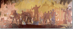 Harlem Renaissance

Documents the emergence of an African-American identity in four panels. The first portrays the African background in images of music, dance, and sculpture. The next two panels bring life to slavery and emancipation. The fourt...