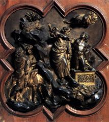 Sacrifice of Isaac/Italy/Early Renaissance/1401-02

Made for competition for doors of Florence Baptistry