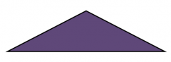 A triangle that contains one angle with a measure greater than 90º (obtuse angle) and two acute angles.