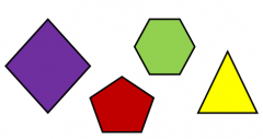 A closed figure formed from line segments that meet only at their endpoints.