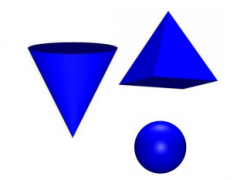 A geometric figure with 3 dimensions.