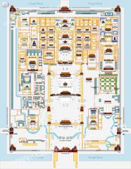 #206 
Forbidden City (plan) 
Beijing, China 
Ming Dynasty 
_______________________
Content:
