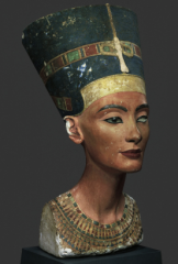 Egyptian art:  New Kingdom
from Akhetaten (present day Tell el-Amarna)
eighteenth dynasty, c. 1353-1336 BCE
painted limestone 
