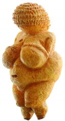 Formal Analysis
Venus of Willendorf
Austria 
25,000 B.C.E.
 
Content
- Stone carving depicting a woman with emphasized breasts and midsection
- Theme of reproduction
- This was hugely important to paleolithic people because it was key for survival...