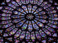 Stört runt fönster som regel i en gotisk kyrkofasad. Dess föregångare är Oculus, och innehåller vanligtvis glasmålningar