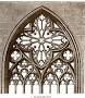 Dekorationssystem i gotisk konst och arkitektur av trä-, aluminium-, järn-, sten- eller blylister som bildar en stomme fylld med glasrutor.