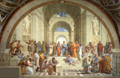 Raphael, The School of Athens, 1510 ￼ 11. Fresco. Stanza della Segnatura, Vatican Palace, Rome.