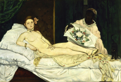 Edouard Manet, Olympia, 1863.
Oil on canvas, 51 * 743/4 in. Musée d Orsay, Paris.