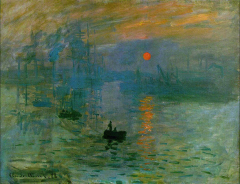 Claude Monet, Impression-Sunrise, 1872.
Oil on canvas, 191/2 * 251/2 in. Musée Marmottan, Paris.