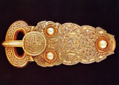 •Title of Work: Sutton Hoo ship burial 
•Artist or Architect:  Unknown
•Date : First half of 7th Century 
•Culture and Period:  Anglo-Saxon Art
