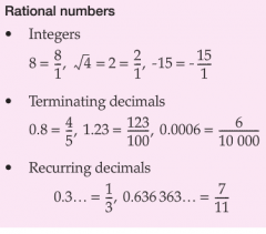 numbers that can be expressed in the form a/b, where a and b are integers and b doesn't equal 0