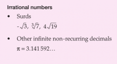 numbers that can be written in fractional form; infinite non-recurring decimals.