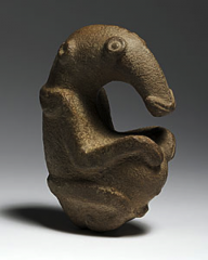 #9
The Ambum Stone
Ambum Valley Enga Province, Papua New Guinea
1,500 B.C.E.
_______________________
Content: This is a sculpture of some sort of anteater-like creature made from a very rounded stone. 
_______________________
Style: With intense u...