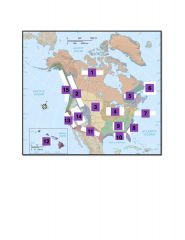 Use North American Map- Regions .pdf 
 
Name each region labeled with a number
 
Hint: 2 numbers are the same region