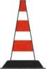 Il cono raffigurato si può usare per indicare aree interessate da incidenti