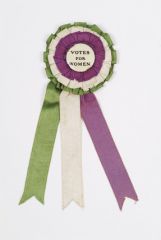 1910 

Women for women's rights movement

Colours: White Green Purple (UK)

Colours in US: White YELLOW Purple