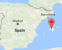 Spain
under Barcelona 
west of Sardinia