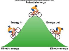 the energy that matter possesses as a result of its location or spacial arrangement (structure). 