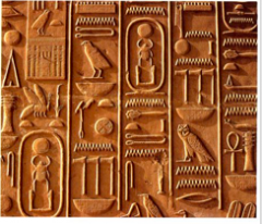 Egyptian Hieroglyphics 
1950 BCE