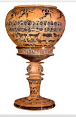 Attic bowl showing perseus and the Gorgons 