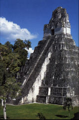 Tikal, Guatemala, 600 BC-900 AD* Mayans.

•	highly stratified society
•	priest kings that ruled individual cities
•	in the end there was no single dominance because the agriculture in the area was not enough for one
•	pop. 50,000 – ...