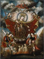 Subjects, symbols, and motifs used in an image to convey its meaning.
 
Ex. Circle of Diego Quispe Tito - The Virgin of Caramel Saving Souls in Purgatory