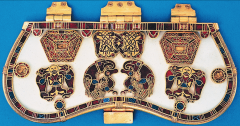Purse cover, from the Sutton Hoo ship burial in Suffolk, England, ca. 625.